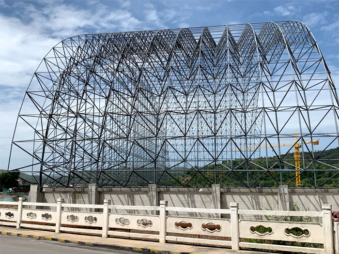 涟源山寨矿储煤棚网架